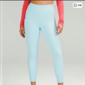 Lululemon Athletica Icing Blue Leggings with pockets